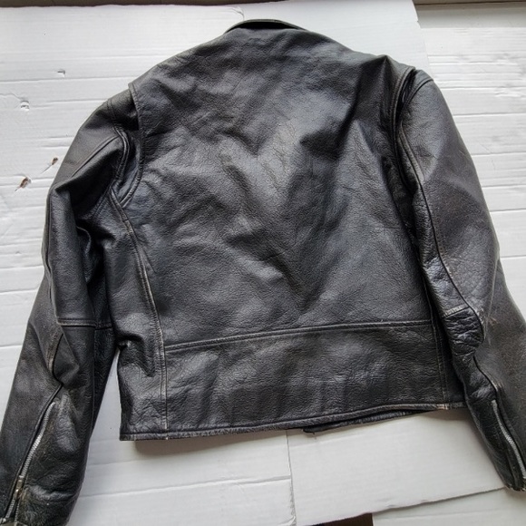 Vintage ADA Leather Biker / Punk Rock Jacket - Black - Extra Large (EUC) - Picture 10 of 10
